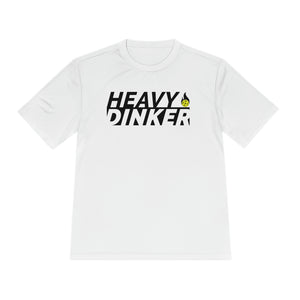 white heavy dinker men's athletic pickleball apparel shirt front view