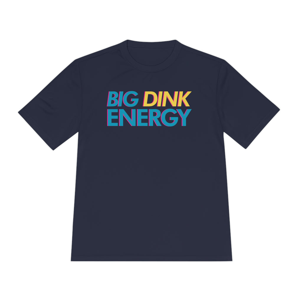 navy blue big dink energy pickleball athletic performance shirt apparel