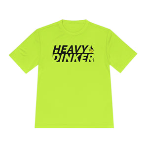 neon yellow heavy dinker men's athletic pickleball apparel shirt front view