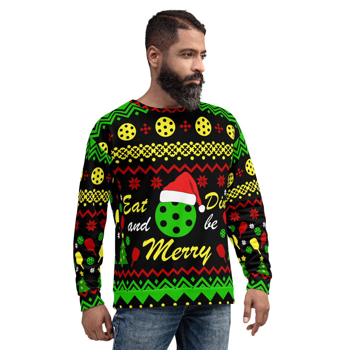 EAT DINK & BE MERRY - Ugly Pickleball Sweater – Phenom Pickleball