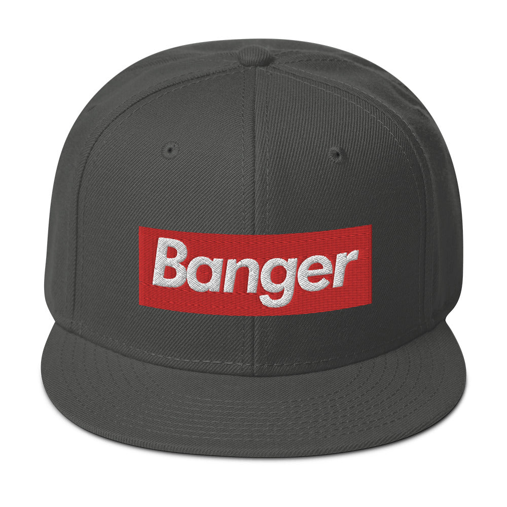 Banger - Flat Bill Hat Charcoal Gray
