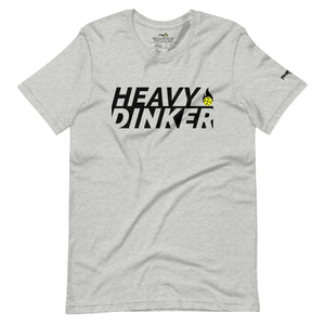 heather gray heavy dinker pickleball shirt apparel front view