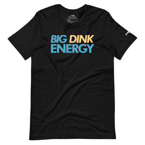 black big dink energy pickleball apparel shirt front view