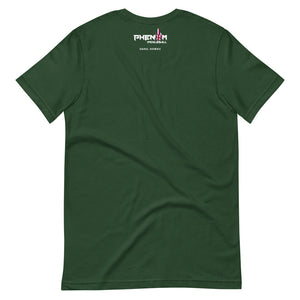 forest green just dink it hawaii oahu pickleball shirt performance apparel athletic top phenom logo back view