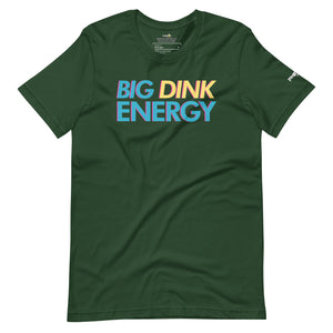 forest green big dink energy pickleball apparel shirt front view