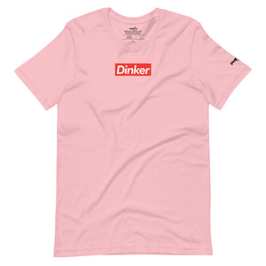 light pink dinker pickleball shirt apparel supreme inspired front view