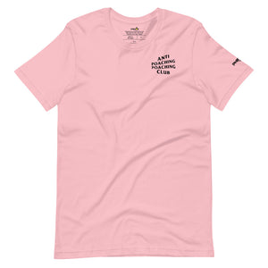 anti poaching poaching club pickleball apparel shirt light pink front view