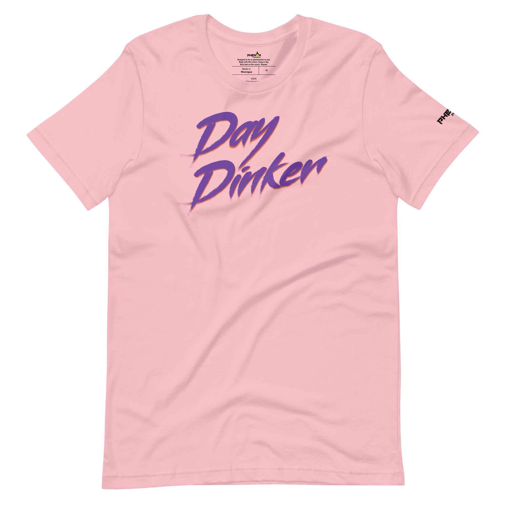 light pink day dinker pickleball shirt apparel front view