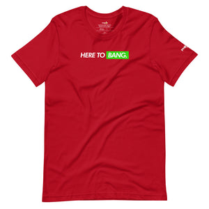 red here to bang pickleball apparel shirt front view