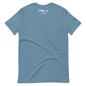 steel blue just dink it hawaii kauai pickleball shirt performance apparel athletic top phenom logo back view