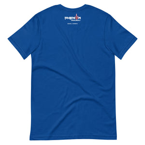 royal blue just dink it hawaii oahu pickleball shirt performance apparel athletic top phenom logo back view
